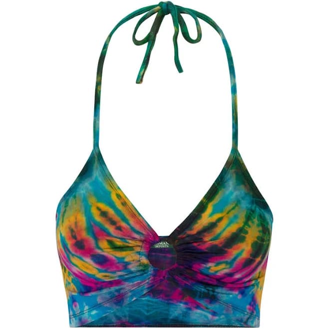 Tie Dye Halter Top Spandex Bralette
