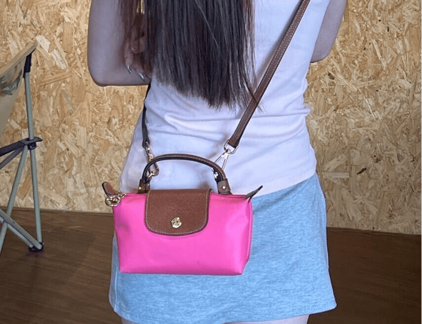 Longchamp Le Pliage Top Handle Shoulder Bag XS Size Pink Outlet Products | eBay