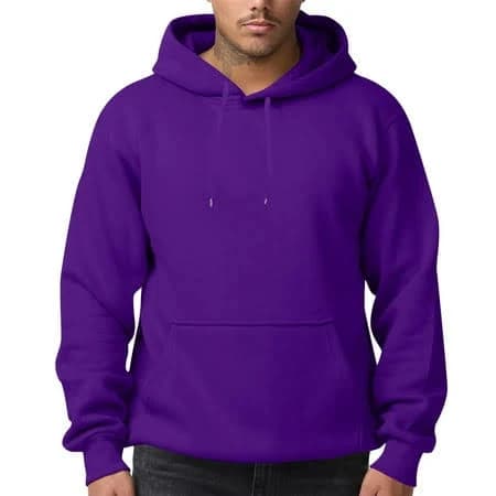 Zimjoy Purple Hoodie for Men Basic Casual Loose Hooded Fleece Sweatshirt with Pocket Long Sleeve Drawstring Baggy Pullover Sweatshirts, Dark Purple M,