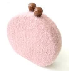 Pink Fuzzy Purse Statement Clutch Faux Fur Handbag Coin Bag Fashion Doll Drag