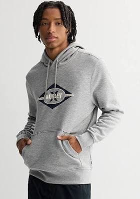 Hurley Men's Divide Fleece Graphic Hoodie