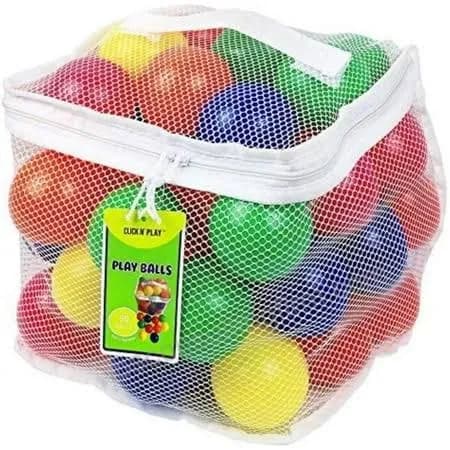 Click N' Play 50-Pack Phthalate BPA Free Crush Proof Plastic Pit Balls