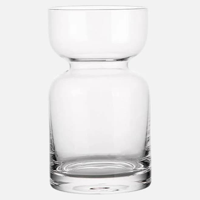 Hourglass Glass Cup with Straw Cup