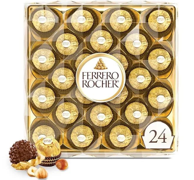 Ferrero Rocher Milk Chocolate Hazelnut Gift Box | Individually Wrapped