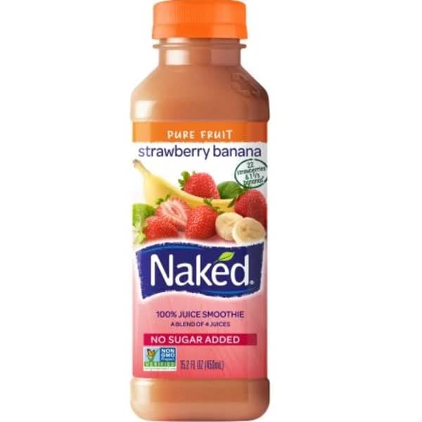 Naked Strawberry Banana Juice Smoothie
