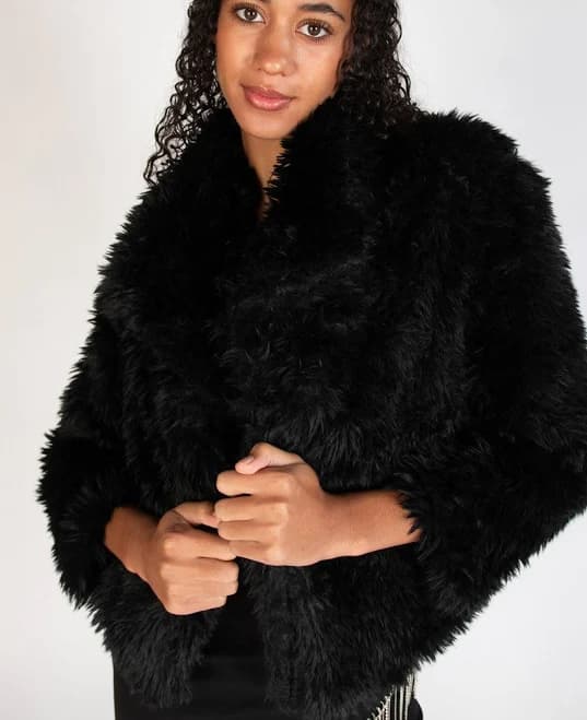 Ragstock Women's Shag Faux Fur Jacket