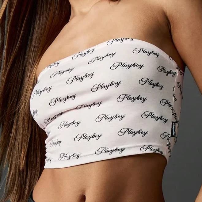 Missguided Y2K Bandeau Tube Top