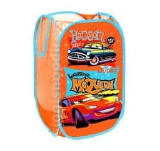New CARS Boys Kids Bedroom Foldable Pop Up Storage Laundry Basket Bin Bag Toy