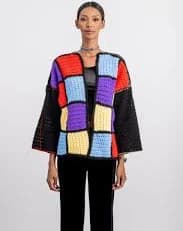 “Echo” Crochet Cardigan - Multicolor