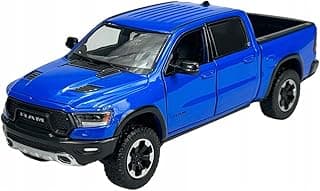2019 RAM Rebel 1500 Crew Cab Pickup Truck Blue Metallic American Classics Series 1/24-1/27 Diecast Model Car by Motormax