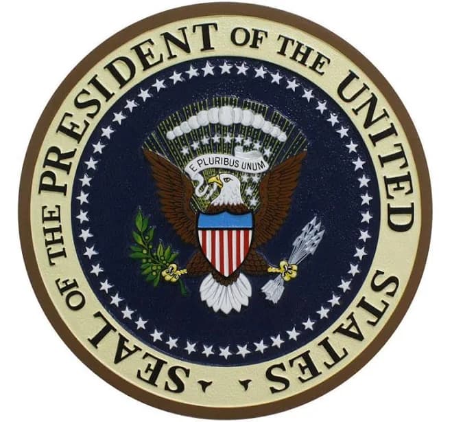 US Presidential Seal Podium Plaque