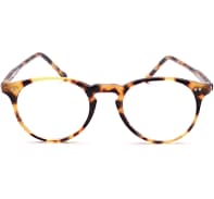 Retro Glasses Men Women Tortoiseshell Color Panto Round Keyhole Bridge Classic Unisex 46 - 20 mm Mod. Flipper