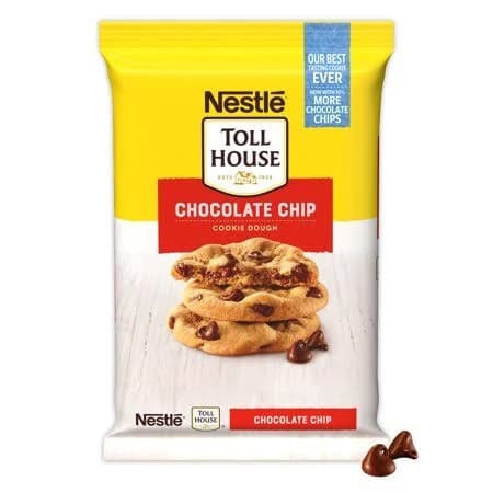 Toll House Chocolate Chip Cookie Dough, break and bake, 24 count