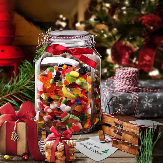 Extra-Wide Mouth Glass Jars with Airtight Lids