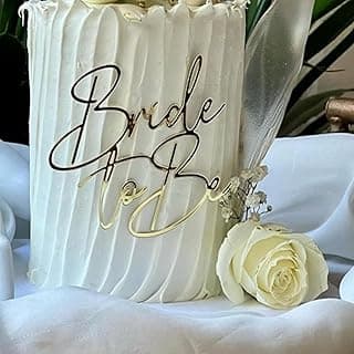 Bride To Be Cake Topper Acrylic Wedding Cake Topper for Bridal Engaged Wedding Party Dessert Baking Cake Decorations