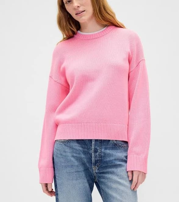 Gap Women's Relaxed Cotton Crewneck Sweater
