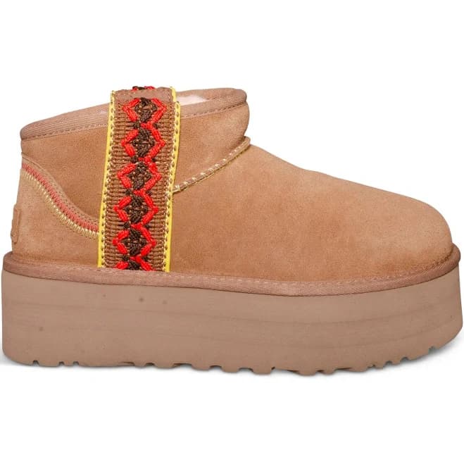 Ugg Shoes | Ugg Classic Ultra Mini Braid Platform Chestnut Boots - Women's | Color: Brown | Size: Various | Mycozyboots's Closet