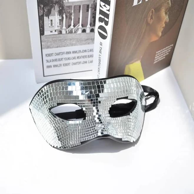 Glitter Glass Mirror Face Mask