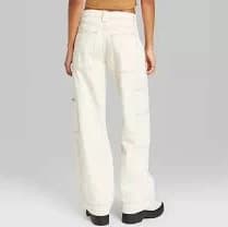 Wild Fable Women's High-Rise Cargo Baggy Jeans