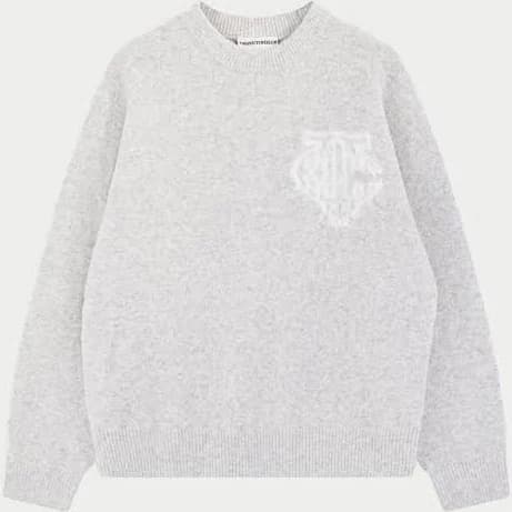 The Couture Club Monogram Fluffy Knit Crew