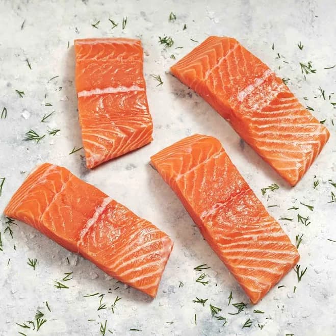 Wild Fork Foods Latitude 45 Skin-On Atlantic Salmon Portions