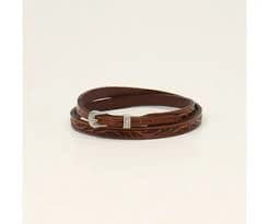 Twister Floral Tooled Leather Hatband