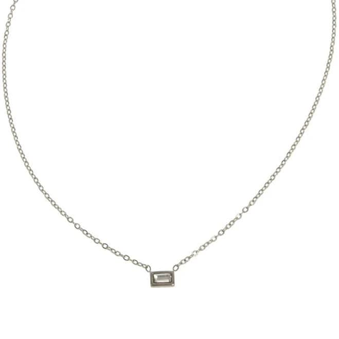 Crystal Rectangle Necklace