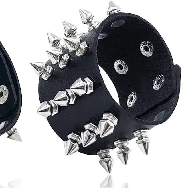 Punk Studded Spike Bracelet