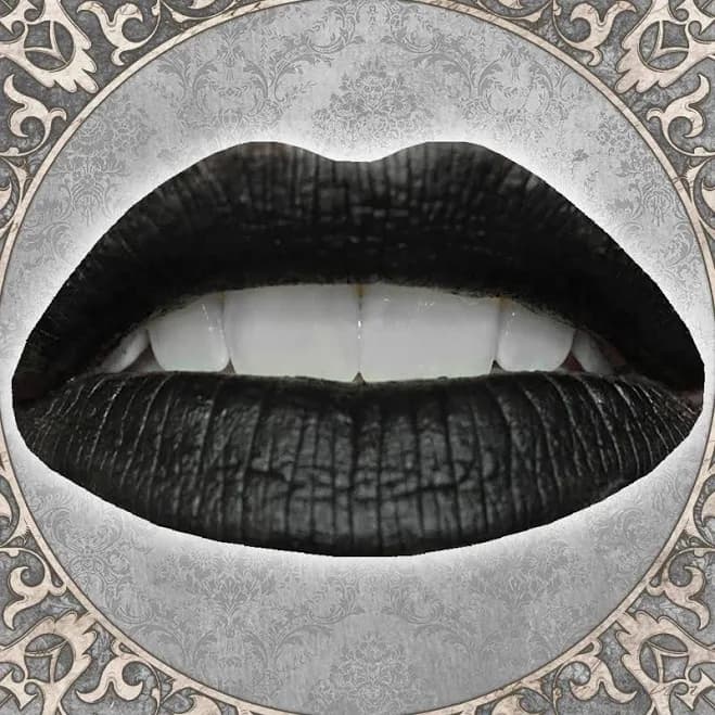 KALI Liquid Lipstick: Matte Jet Black, Vegan Gothic Makeup, TAT 5-6 Biz Days
