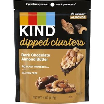 Kind Dipped Clusters Dark Chocolate Almond Butter 4oz 8 per Case