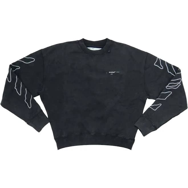 Off-White Abstract Arrows Over Crewneck 'Black / White' | Men's Size S