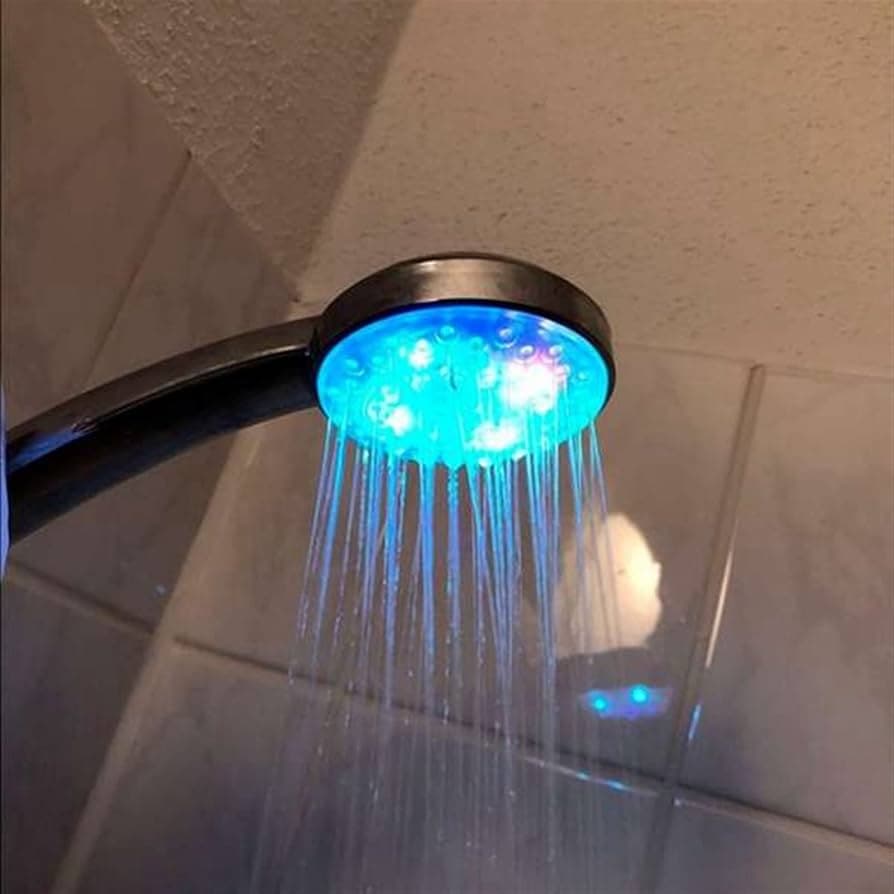 Amazon.com: Hand Showers Shower Head with Handheld LED 7 Colors Shower Head Water Glow Light Colorful Changing LED Shower Light Shower Heads