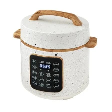The Pioneer Woman Linen Speckle 6-Quart Pressure Cooker