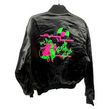 Vtg 50s 60s Rock N Roll Satin Jacket Black | Mercari