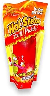 Parga Hot Shetoz Dill Pickle Flavored Snack, Spicy, Made in USA
