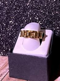 Italy 14k Gold Finish Presidential Desginer Band Ring Size 6-13 New Drop MenRing | eBay
