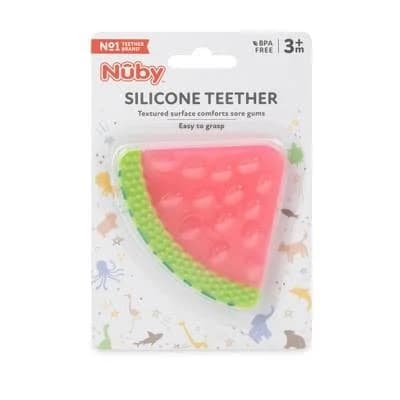 Nuby Watermelon Silicone Fruit Teether