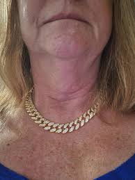 ADORNIA Women's Gold-Tone Plated Crystal Thick Cuban Curb Chain Necklace - Macy's