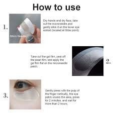 Occkic 4 Pairs Hyaluronic Acid Microneedle Eye Patches for Anti Wrinkle, Fine Lines Removal - Walmart.com