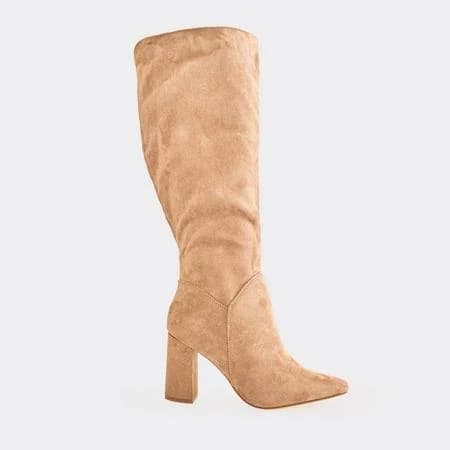 Ego Women's Diffuse Pointed Toe Knee High Faux Suede Boots