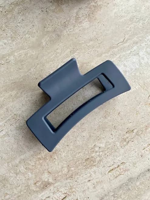 Modern Rectangle Acrylic Hair Claw Clip