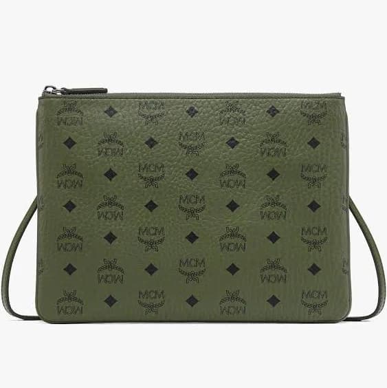 MCM Visetos Crossbody Pouch
