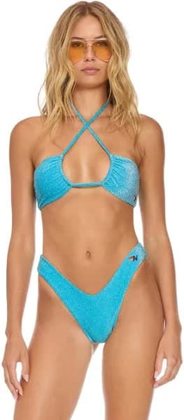 Sparkle St Tropez Bandeau Halter Bikini Top