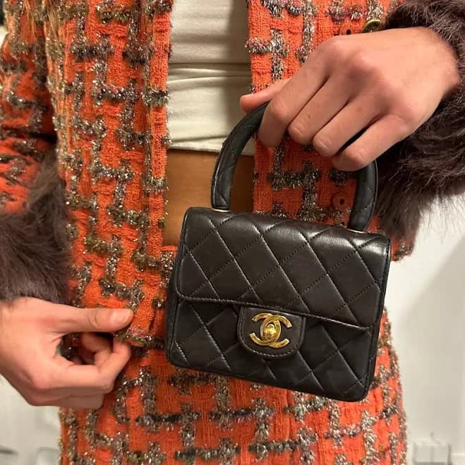 CHANEL Mini Top Handle Bag