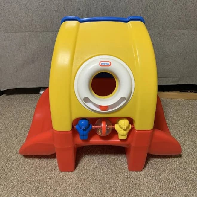 Little Tikes Peek A Boo Tunnel Red Blue & Yellow Baby Toddler Vintage