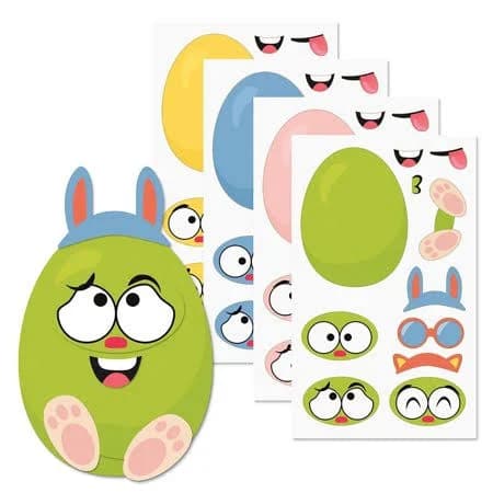 Current Build- Your-Own-Easter Egg Sticker Sheets