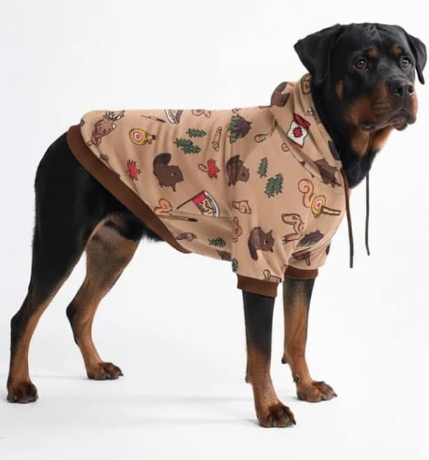 Spark Paws Buttery-Soft 4-Way Stretch Fleece Lined Dog Sweater Hoodie