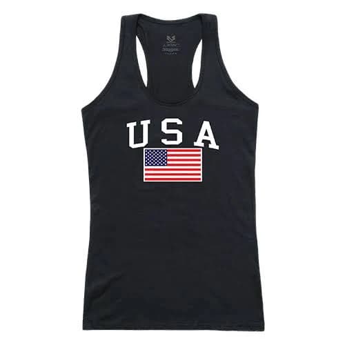 Rapid Dominance Women's USA & Flag Distressed Graphic Tank Top