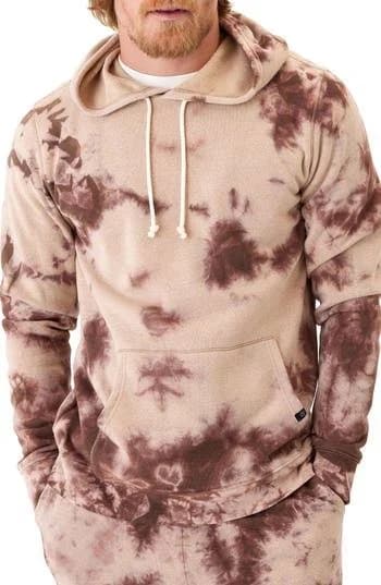 Threads For Thought Men's Rory Triblend Tie Dye Hoodie