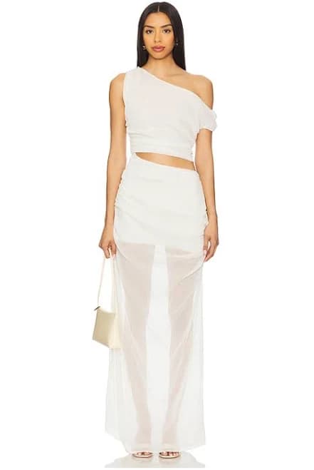 SNDYS Kilee Off the Shoulder Maxi Dress